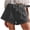 Black, variant on Staron Women's Denim Shorts High Waisted Button Zipper Pocket Rolled Cuff Casual Comfortable Stretchy Jeans Shorts, Dark Blue S