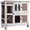 47.2" Brown, variant on Aivituvin Rabbit Hutch Bunny Cage Outdoors & Indoors with Wheel, Two Layer Guinea Pig House