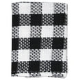 Black Buffalo Check Kitchen Towels And Dishcloths Set White and Black
