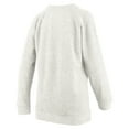 thumbnail image 3 of Women's Pressbox Oatmeal LSU Tigers Plus Size Comfy Cairo Terry Pullover Sweatshirt, 3 of 3