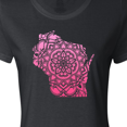 thumbnail image 4 of Inktastic Wisconsin Silhouette Mandala Women's T-Shirt, 4 of 5