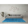 thumbnail image 3 of Ahgly Company Indoor Round Persian Light Blue Bohemian Area Rugs, 4' Round, 3 of 4
