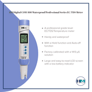 HM Digital COM-100 Waterproof EC, TDS, and Temperature Digital Multimeter