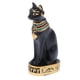 thumbnail image 2 of Estatua de gato Mau del antiguo Egipto, de resina, tallada a mano, para la suerte y la riqueza. Negro, 2 of 8