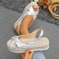 thumbnail image 6 of Womens Dress Sandals, Xunlbb Women's Fashion Casual Summer New Beach Fish Mouth Thick Bottom Sandals(Beige,Size:36), 6 of 9