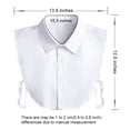 thumbnail image 2 of BREEZHOU Fake Collar Detachable Dickey Collar Blouse Half Shirts Peter Pan Faux False Collar for Women & Girls Favors, 2 of 5