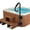 48", variant on M optimized 600 LBS Hot Tub Handrail with LED Light, 360° Rotatable Spa Side Handrail with 35"～57" Adjustable Height, Hot Tub Hand Rail with Slide-Under Base and Non-Slip Grip for Indoor & Outdoor