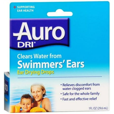 3 Pack Auro-Dri Ear Water-Drying Aid - 1 fl oz, Best (Best Ear Drops For Plugged Ears)