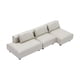 thumbnail image 3 of Sofá de casa de muñecas con almohada, moderno, clásico, artificial, juego de rol, minimuebles S 1 fila blanca, 3 of 9