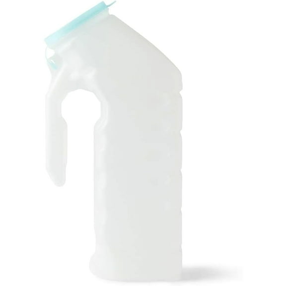 1 Pc 32 oz Deluxe Male Urinal Glow in the Dark Lid Medline Incontinence Pee Bottle