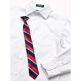 thumbnail image 2 of Izod WHITE Boys' Long Sleeve Button-Down Dress Shirt with Tie, US XXS (4/5), 2 of 3