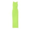 thumbnail image 5 of Fesfesfes Summer Dresses for Women Tank Dress Deep V-Neck Sleeveless Ribbed Party Club Long Dress, 5 of 7