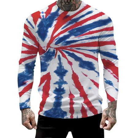 

T Shirts for Men Graphic Men s Shirt 1776 Independence Day Graphic Long Sleeve Short Sleeve Long Sleeve T Shirt Suit American Patriotic Golfing Men