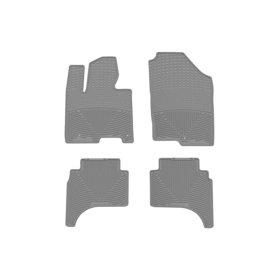 WeatherTech All-Weather Floor Mats compatible with 2022-2026 Hyundai Santa Cruz - 1st & 2nd Row, Grey