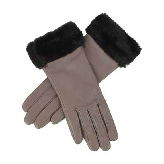 Eastern Counties Leather Womens Debbie Faux Fur Cuff Gloves