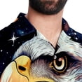 thumbnail image 5 of Starry bird Men's Short Sleeve Printed Button Down Beach, Casual, Poplin Shirts for Summer Vacation, 5 of 6