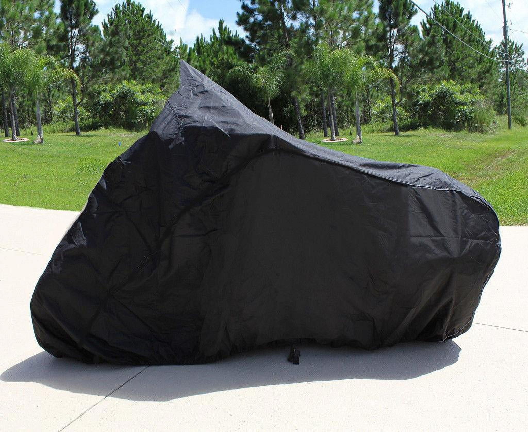 SUPER HEAVY-DUTY BIKE MOTORCYCLE COVER Compatible for KAWASAKI 1600 NOMAD VULCAN. STRONG UV PROTECTIVE CHOPPER BIKE TARP. Breathable and Portable Vehicle Protection