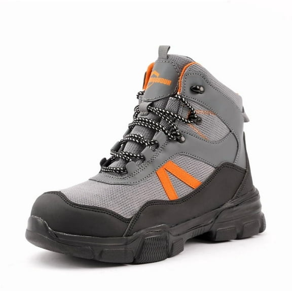 Steel Toe Boots for Men Women Comfortable Lightweight Work Boots for Men Slip Resistant High Top Steel Toe Safety Shoes Puncture Proof Indestructible Construction Shoes