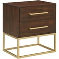 thumbnail image 2 of Home Square Night Stand in Dark Cherry Finish - Set of 2, 2 of 8