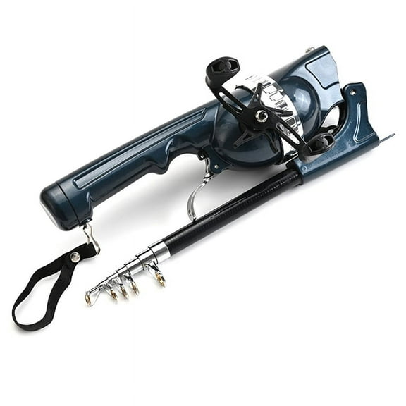 Portable Folding Fishing Rod Telescopic Fly Poles with Reel Line Travel Mini for