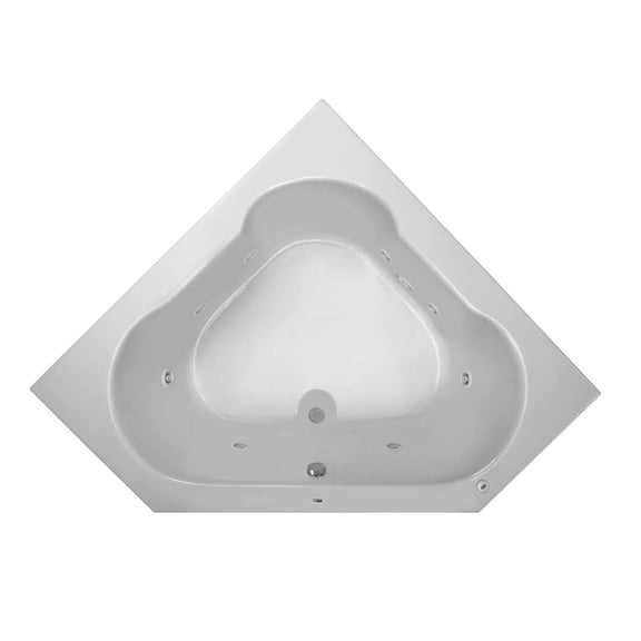 Proflo Pfwplusa6060r Plus A 60" X 60" Whirlpool Bathtub - Off White