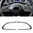 thumbnail image 1 of For Infiniti Q50 Q60 2014-21 Real Carbon Fiber Steering Wheel Button Cover Trim, 1 of 6