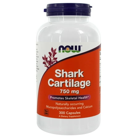 NOW Foods - Shark Cartilage Freeze Dried 750 mg. - 300 (Best Food For Cartilage Growth)