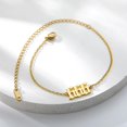 thumbnail image 1 of Gothic Angel Number Anklets For Women Stainless Steel 111 222 333 444 555 666 777 888 999 Deil Anklet Bracelet Jewelry Gift, 1 of 5