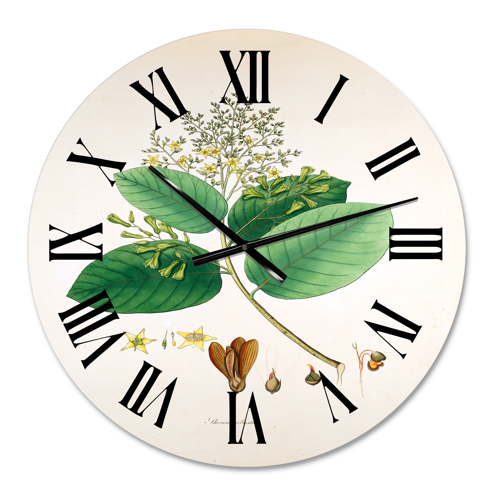 Designart 1 in Quartz Farmhouse Wall Clock