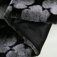 thumbnail image 3 of Home Soft Things Ballys Faux Fur Throw & Throw Pillow Cover Combo - Black - 60" x 80"/20" x 20", 3 of 9
