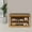 Log Color, variant on ToppiJoy 2 Tiers Bench Shoe Rack, Bamboo Shelf Bench for Bedroom, Soft Sponge Entryway Bench for Sneakers, Heels, Sandals, Slippers (Log Color)