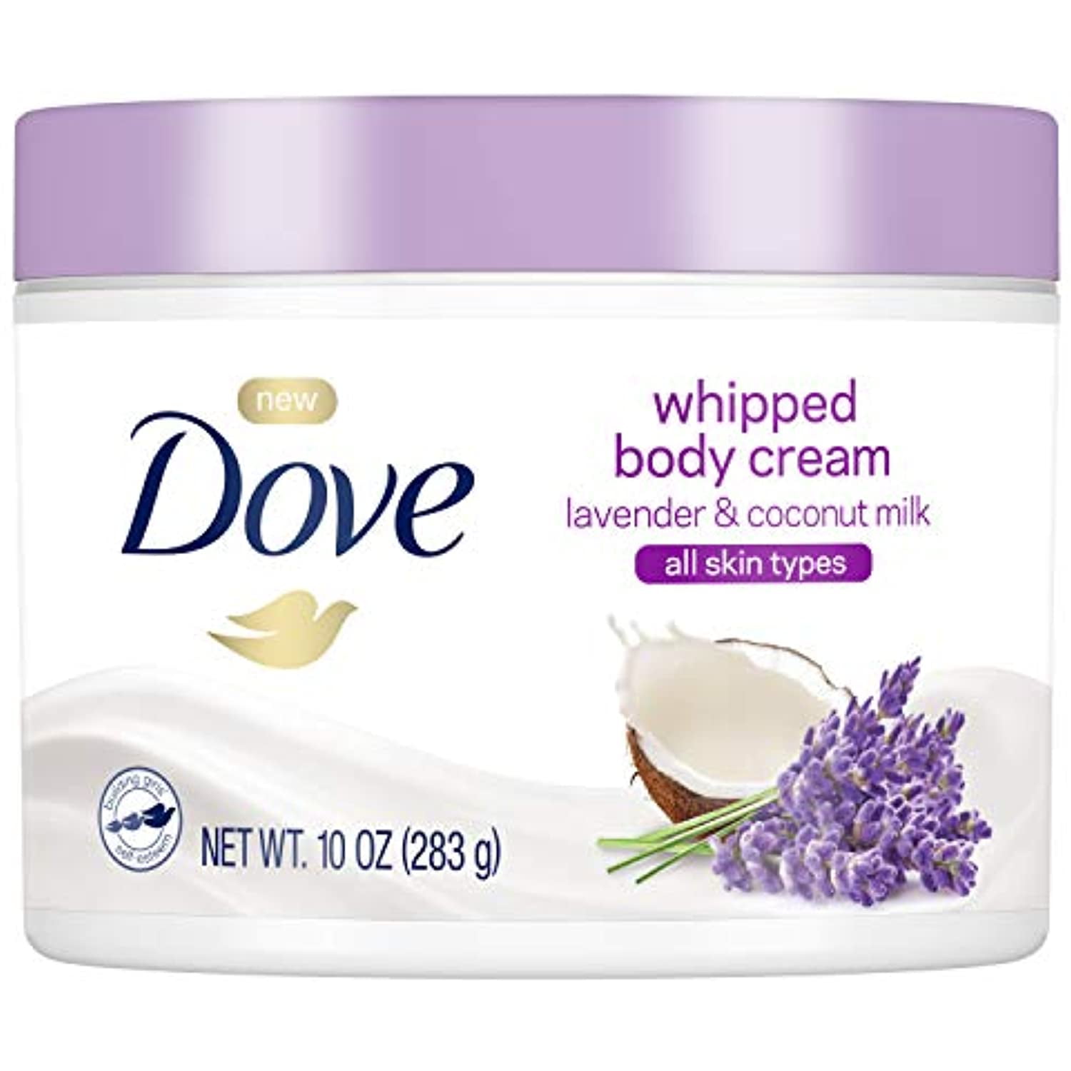 Dove Whipped Lavender And Coconut Milk Body Cream 10 Oz