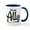 White/Navy Inside, variant on CafePress - I'm An Ally Gay Pride Mug - 11 oz Ceramic Mug - Novelty Coffee Tea Cup