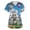 Green, variant on LTTVQM Easter Scrub Tops Women Plus Size Bunny Eggs Print Cute Short Sleeve Shirts Casual V Neck Vacation Tops with Pockets Dark Blue 3XL