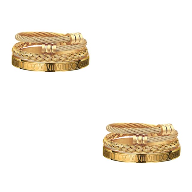 Minnieouse Brazalete apilable para hombres, además de la colección, para hombres, ajustable, elegante y único Type1 NO1