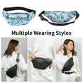 thumbnail image 2 of Unique Bargains 1 Pc Fanny Pack Bears Print Waist Bag Sky Blue, 2 of 6