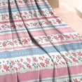 thumbnail image 3 of Pioneer Flower Blanket,Comfortable Soft Flannel Throw Blanket,All Season,Warm Lightweight Blankets for Sofa Bed Couch Living Room Chair,30"x40"(80x100cm), 3 of 4