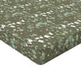 thumbnail image 4 of Ambesonne Contemporary Fitted Sheet, Geometric Art Squares, King Size, Taupe and Laurel Green, 4 of 5