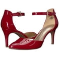 thumbnail image 2 of Bandolino Womens Ginata Patent Leather Ankle Strap Pumps, 2 of 4