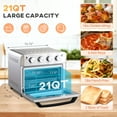 7in1 Toaster Oven, 21 Qt 4Slice Convection Oven with Warm
