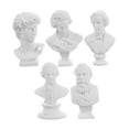 thumbnail image 6 of WHAMVOX  5 Pcs Bust Sculptures Statuette Plaster Ornaments, 6 of 8