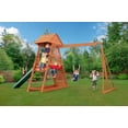 thumbnail image 3 of Cedar Chalet Wooden Swingset, 3 of 14