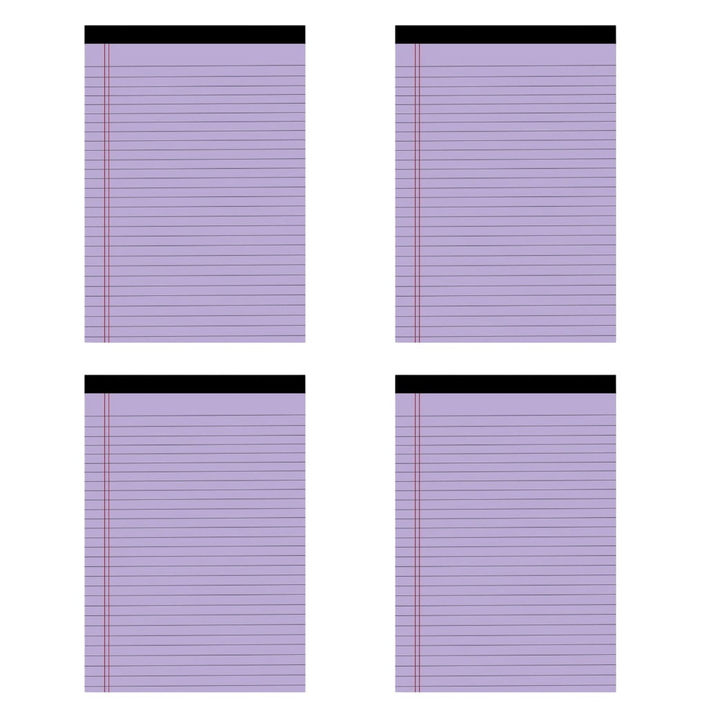 4Pcs Colorful Notepads Lined Writing Notepad 50 Sheets Per Pad For Note Taking