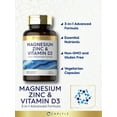 thumbnail image 2 of Magnesium Zinc and Vitamin D3 | 90 Capsules | 3-in-1 Advanced Formula | by Carlyle, 2 of 6