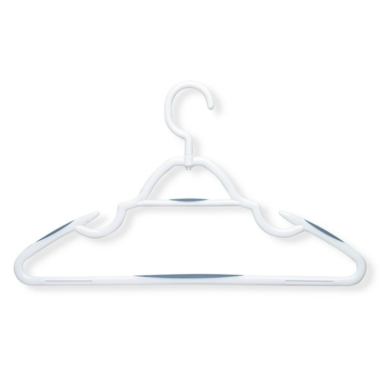 Honey-Can-Do Plastic Hangers, Heavy-Weight White, 3-Pk.