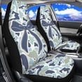 thumbnail image 2 of XYZCANDO Camo Bow Car Seat Covers for Women, Fish Camo Front Seat Protectors, Stylish Auto Accessories for Cars SUV Truck Van, 2 of 7