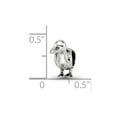 thumbnail image 2 of 925 Sterling Silver Polished Oxidized Reflections SimStars Bird Bead Charm 10.91x5.45mm Wide Pendant Necklace for Women, 2 of 2