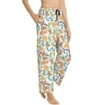 thumbnail image 2 of Naloa Simple Drawing Print Women’s Ultra-Soft Comfy Pajama Lounge Pants with Pockets & Drawstring, 2 of 8