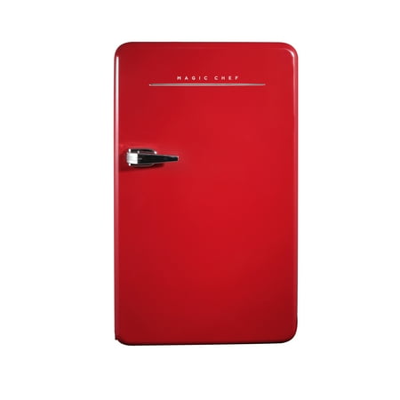 Magic Chef 3.2 cu. ft. Retro Mini Refrigerator in Red  without Freezer in Red