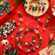 thumbnail image 2 of Juego de abalorios navideños de madera Cinnvoice, 240 unidades, diseño de cascanueces, 2 of 6